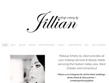 Tablet Screenshot of makeupartistrybyjillian.com